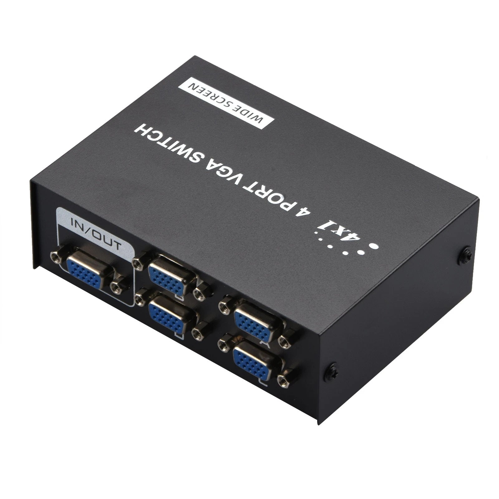 4 Ports Vga Svga Monitor Sharing Manual Switch Box Out For Lcd Pc Tv