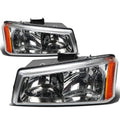 Fit 2003-2006 Chevy Silverado Chrome Housing Amber | Built Supply Co