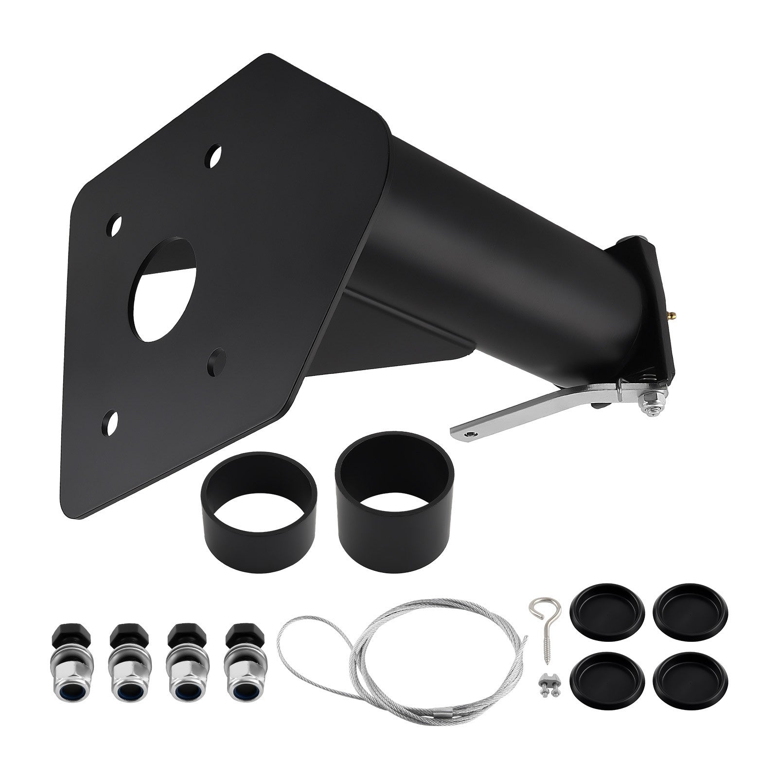 Adjustable Cushioned 5th Wheel To Gooseneck Adapter 12''-17'' 24000