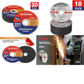 20pk Cut-off Wheels 4-1/2 X 7/8''/10pk Metal Grinding Wheels Type