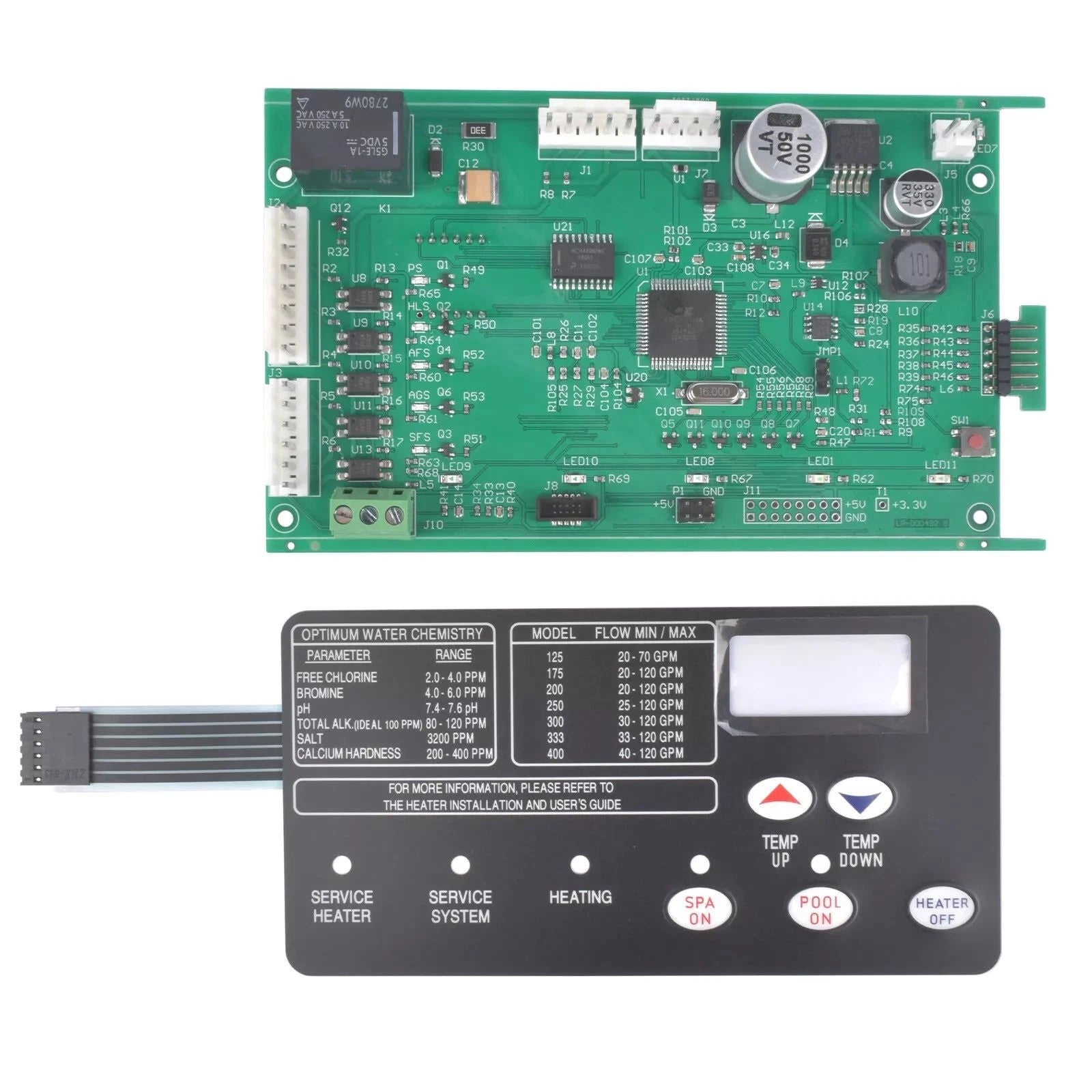 Pool Heater Control Board 472610z Switch Membrane | Built Supply Co