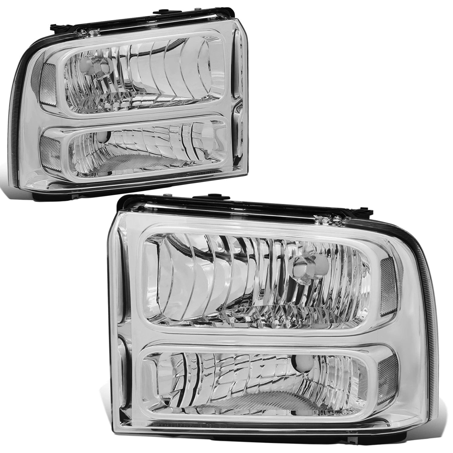 Fit 2005-2007 Ford Super Duty Chrome Housing Clear | Built Supply Co