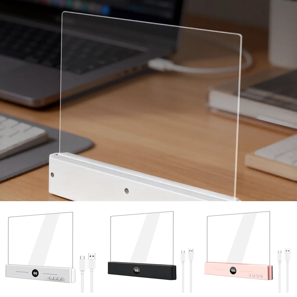 Led Flat Panel Reading Light With Warm Light White Light And Timer