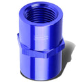 Female 1/4" Npt Pipe Piping Coupler Blue Anodized | Built Supply Co