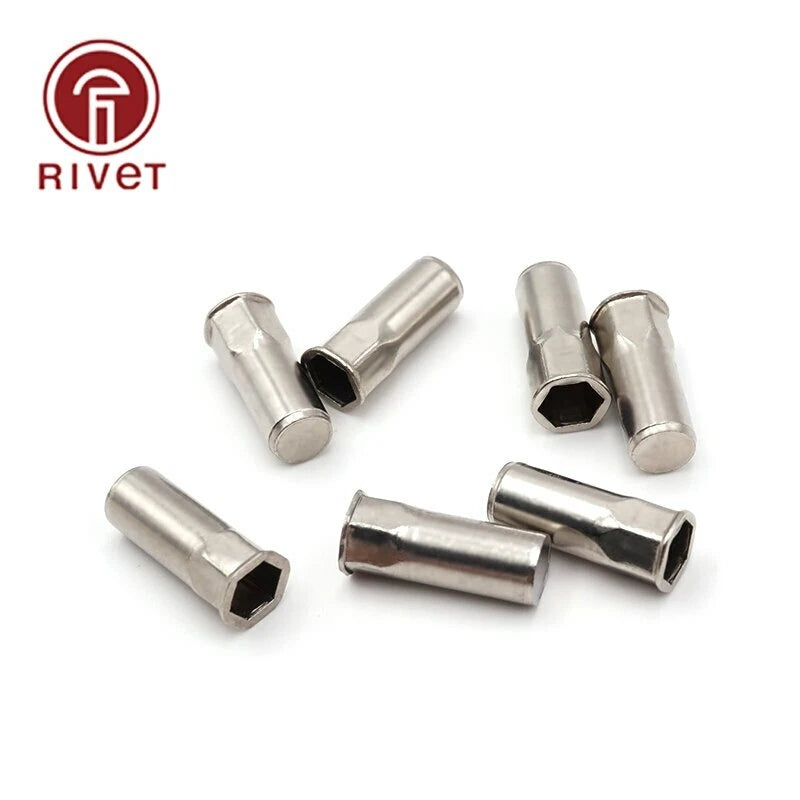 Stainless Steel Half Hex Countersunk Head Rivet Sealed Insert Blind Rivet Nuts