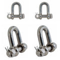 Mil Spec Forged 1/4" Bolt Pin Shackle 880 Lbs Wll Stainless Steel T316