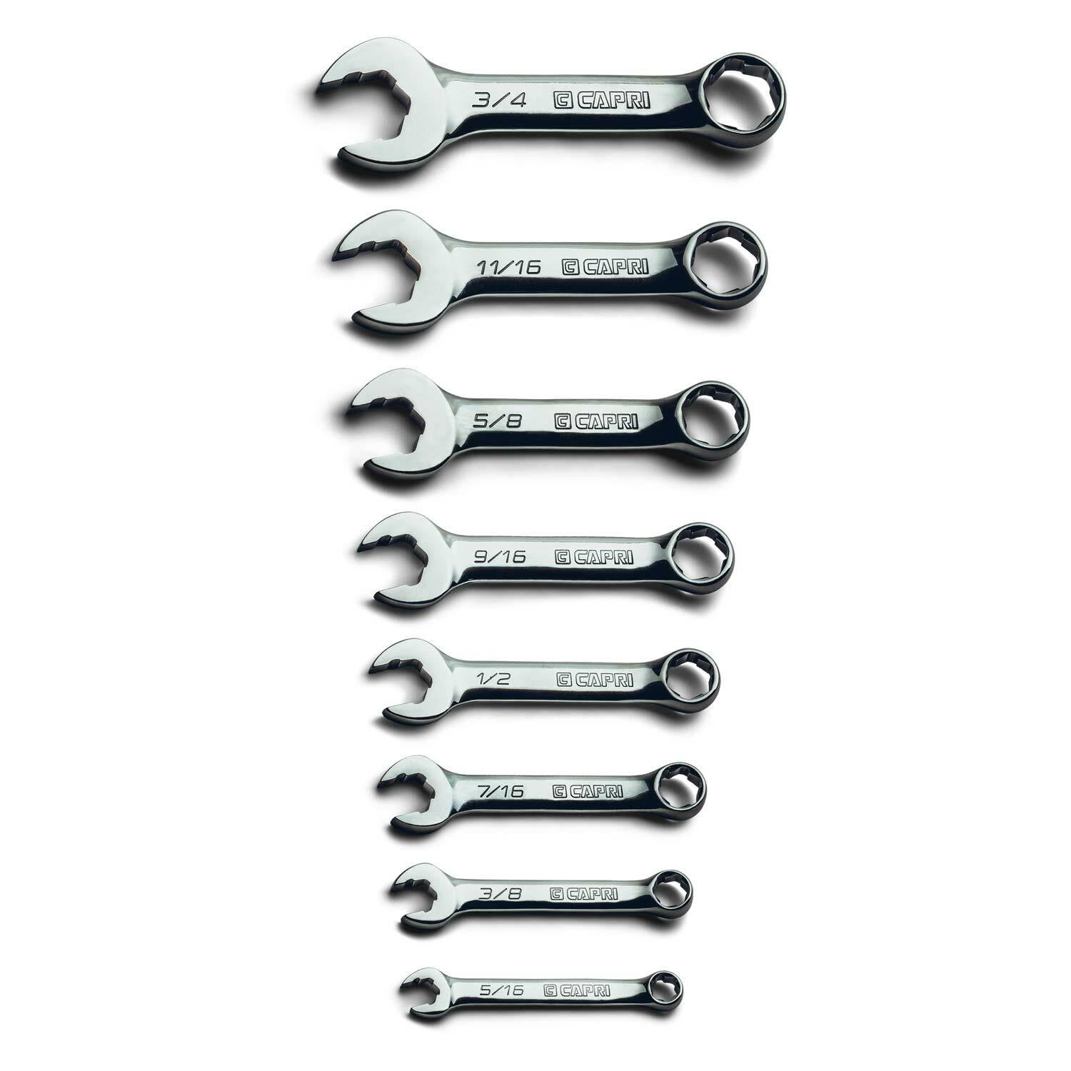 Capri Tools WaveDrive Pro Stubby Combination Wrench, Regular/Rounded Bolt, SAEOpens in a new window 
