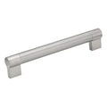 Euro Twin Bar Style Metal Handle Brushed Nickel, 8-17/32" (217mm)