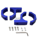Fit 2"od Round Rack/bull Bar Brackets Pair Blue | Built Supply Co