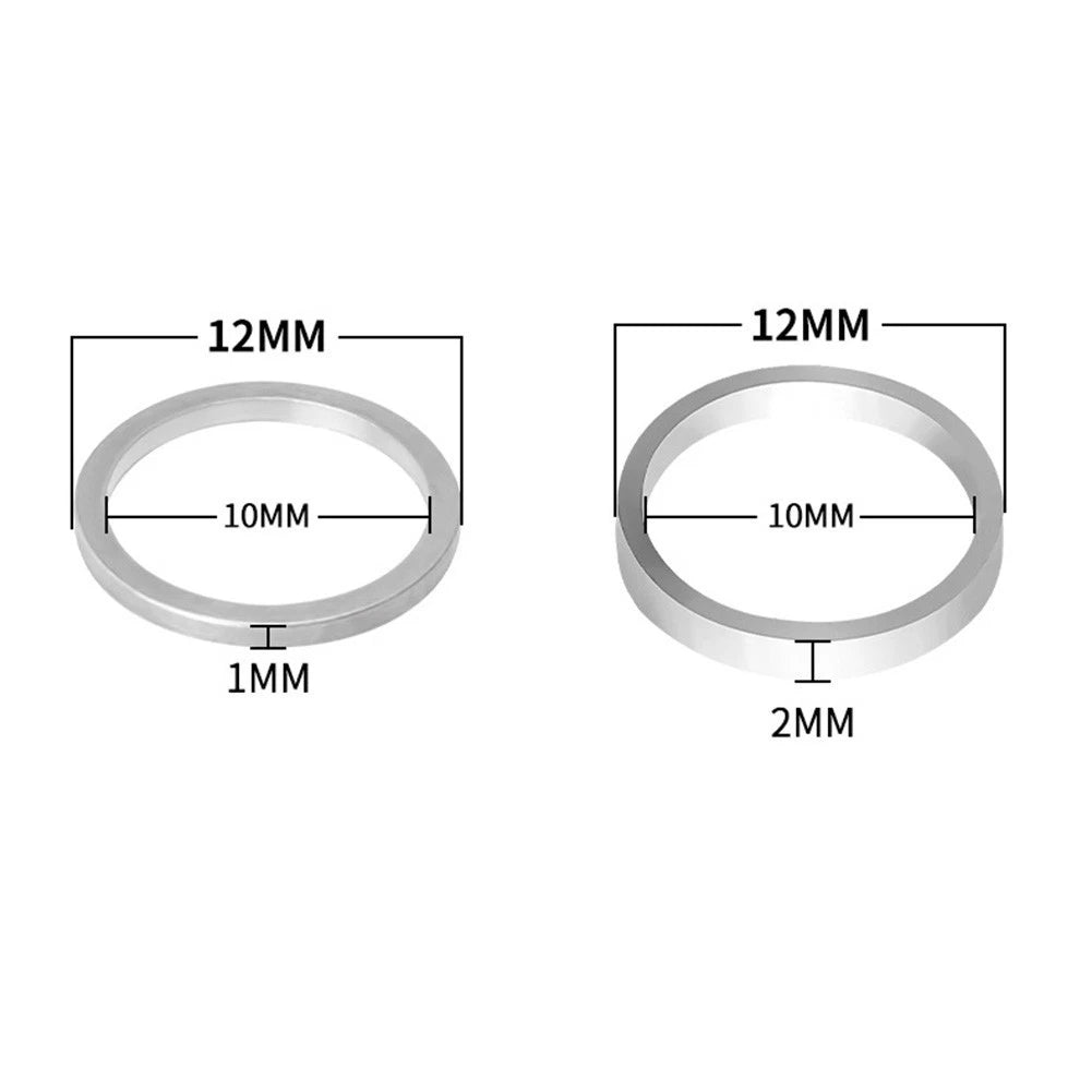 Nail Washers And Spacers For Bike Chainrings Compatible With Cranksets