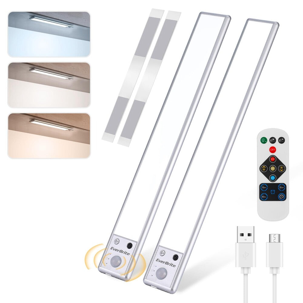 EverBrite 2 Pack Under Cabinet Lighting by EverBrite
