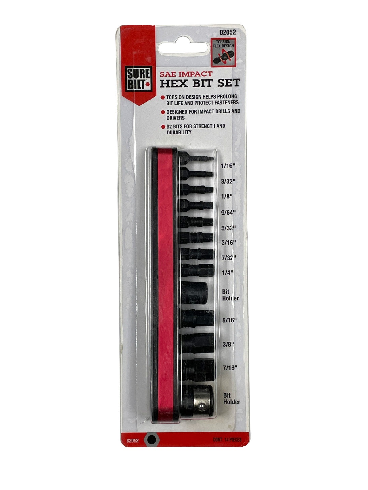 SUREBILT Impact Hex Bit Set 14pc SAE