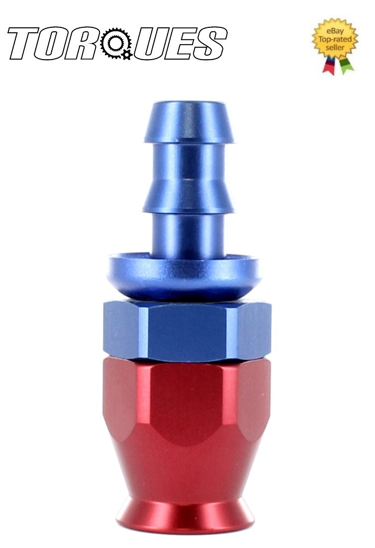 An-6 Straight Ptfe Fuel Hose Fitting to 10MM Barb Adapter