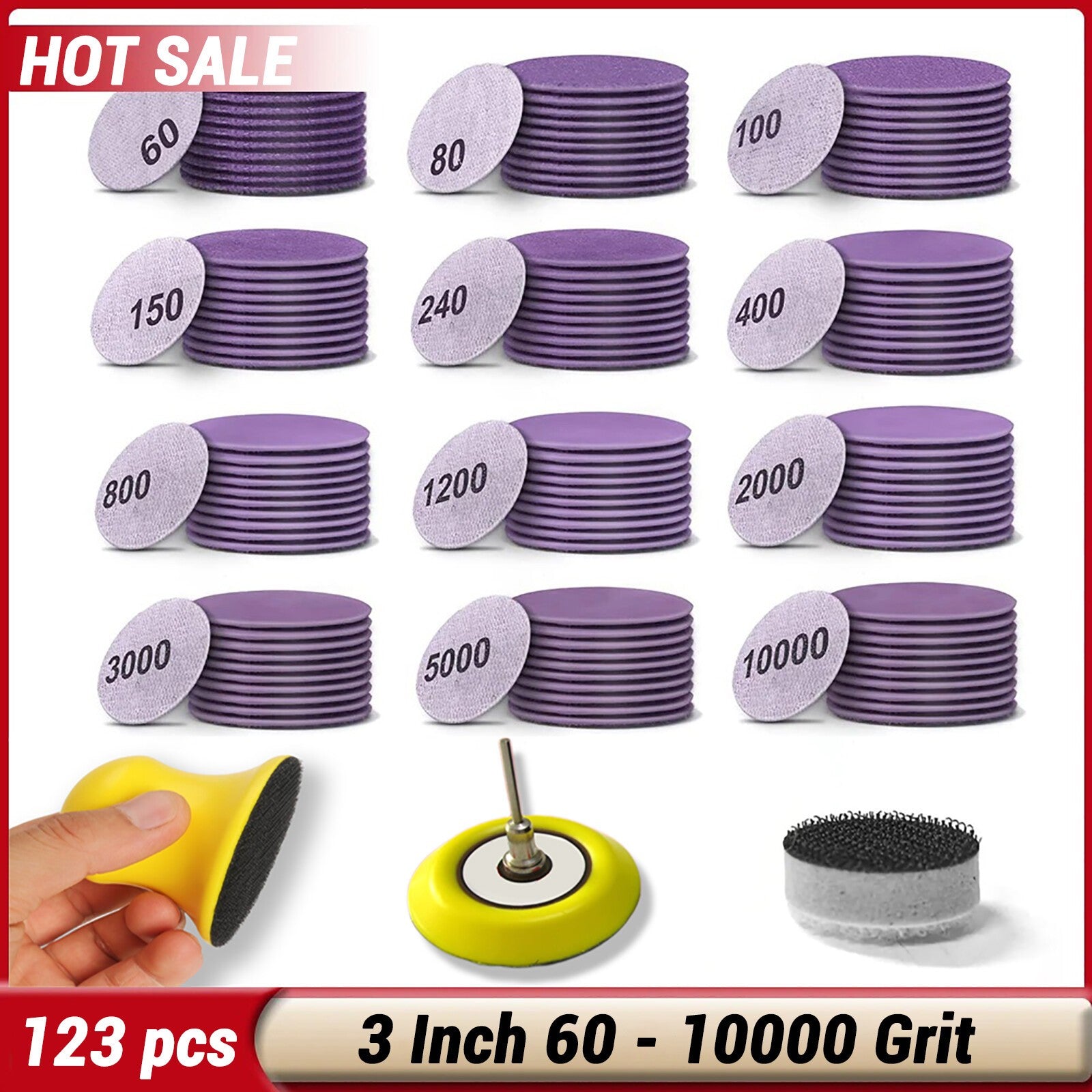 Wet and Dry Sanding Discs for Sandpaper