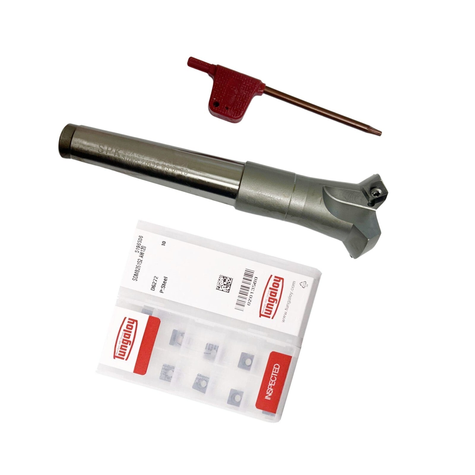 M12 MT3 chamfer cutter set with 10pcs SDMB26152 AH120 carbide