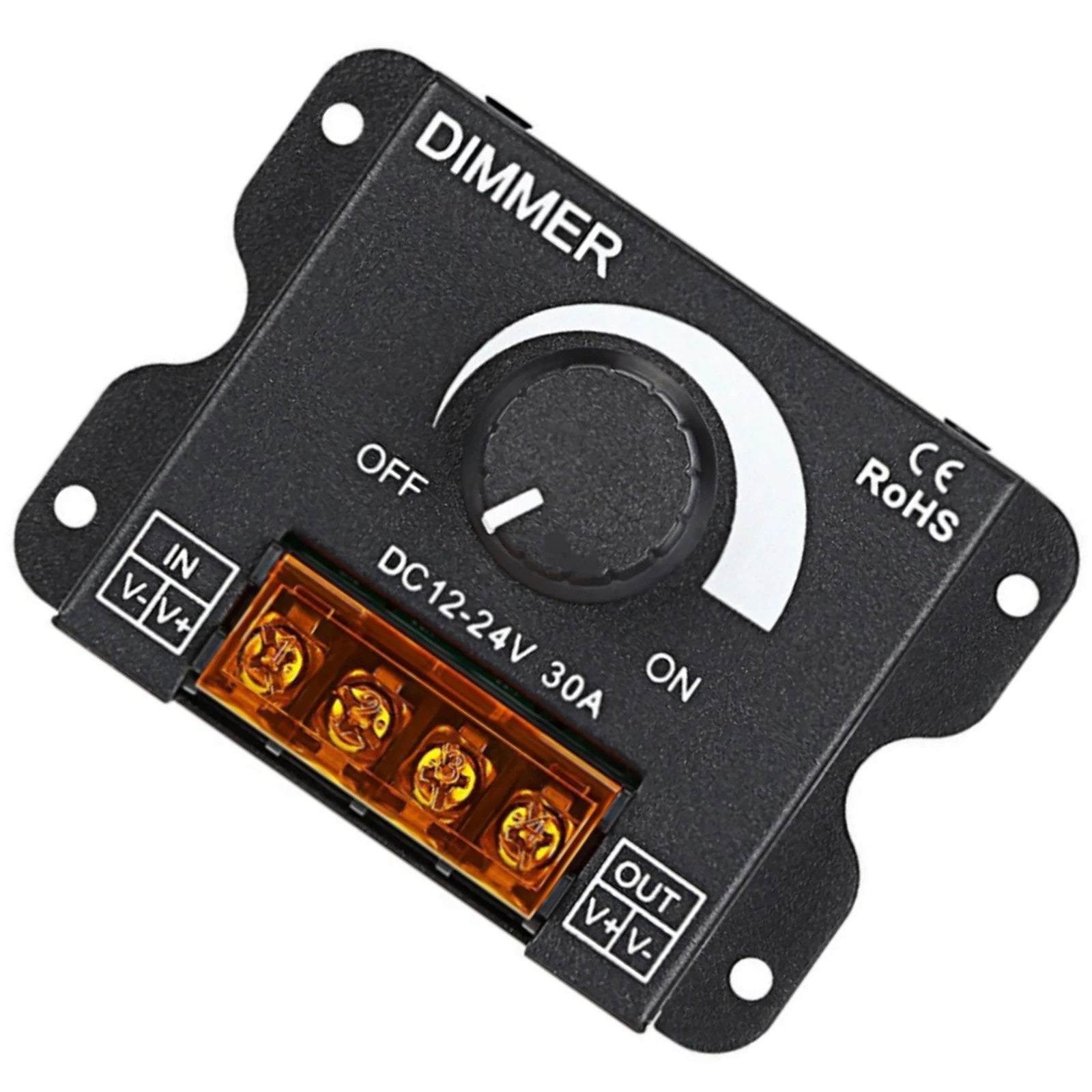Led Light Strip Dimmer Pwm Dimming Controller Knob On/off Switch Dc