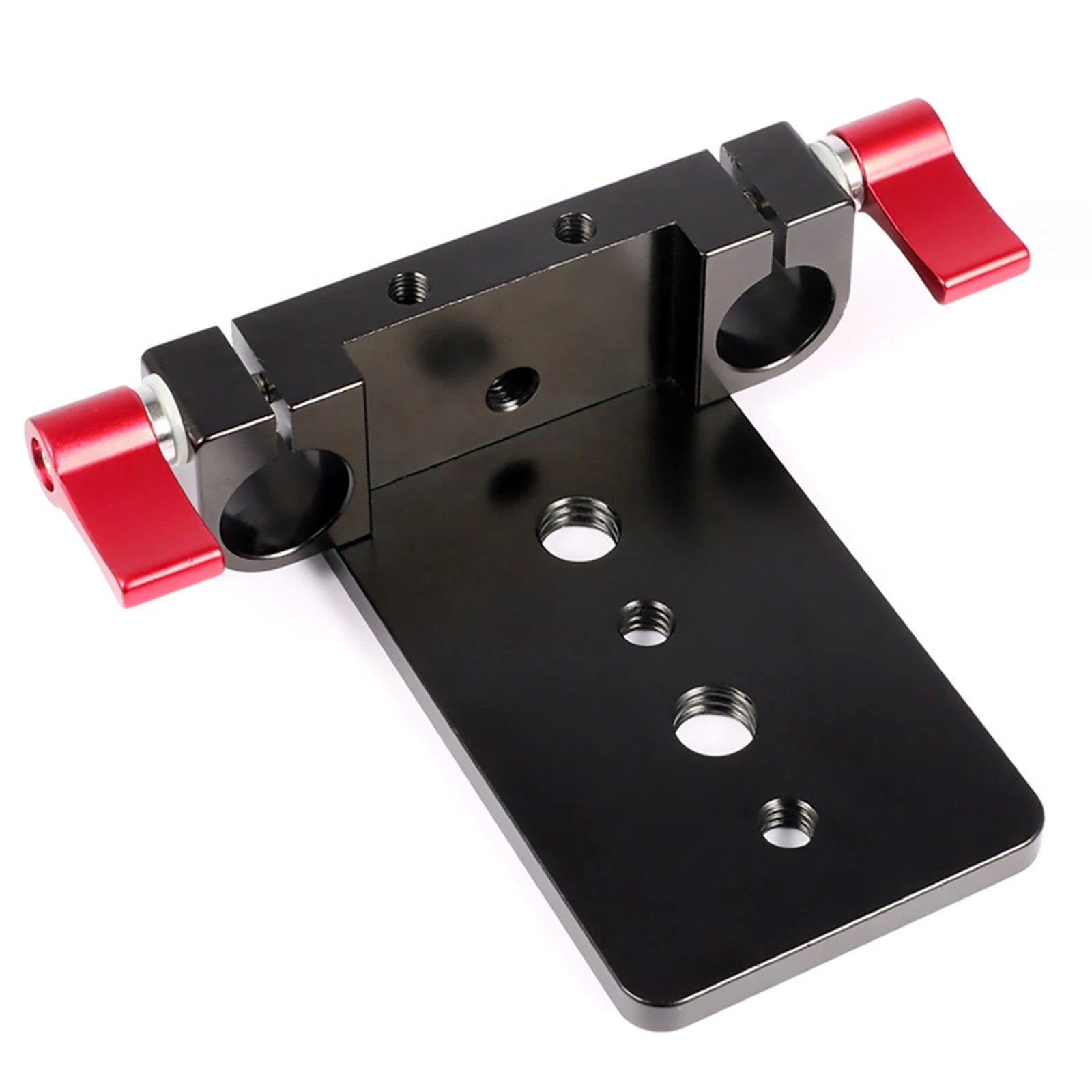 New Aluminum Alloy Tripod Mounting Plate Railblock For 15mm Rail Rod