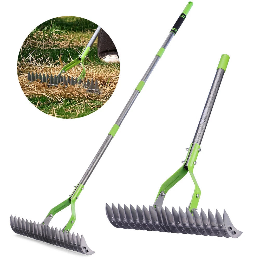 Workpro 15" Heavy Duty Thatching Rake Dethatcher | Built Supply Co