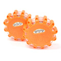 Lot Of 2 Led Safety Flare Emergency Warning Disc Light Flashing