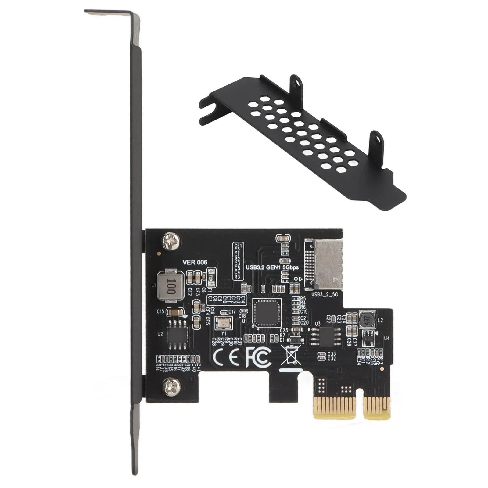 Pci-e To Usb3.2 Gen1 Expansion Card Front Type-e A-key Asm1042a