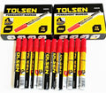 Tolsen Red Permanent Markers