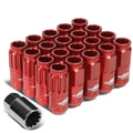 J2 7075 Forged Aluminum M12x1.25 5cm Open-end Lug Nut W/4x Lock+key