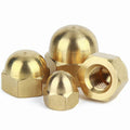 M3 M4 M5 M6 M8 M10 Brass Dome Nuts Hex Hexagon Domed Nuts DIN1587 Acorn Nuts