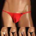 Mens Sexy Cotton Thong Underwear Low Rise G String With Big U Pouch
