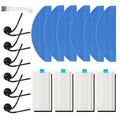 6 Side Brushes 4 Hepa Filters 6 Mop Pads 1 Cleaning Brush For Tikom