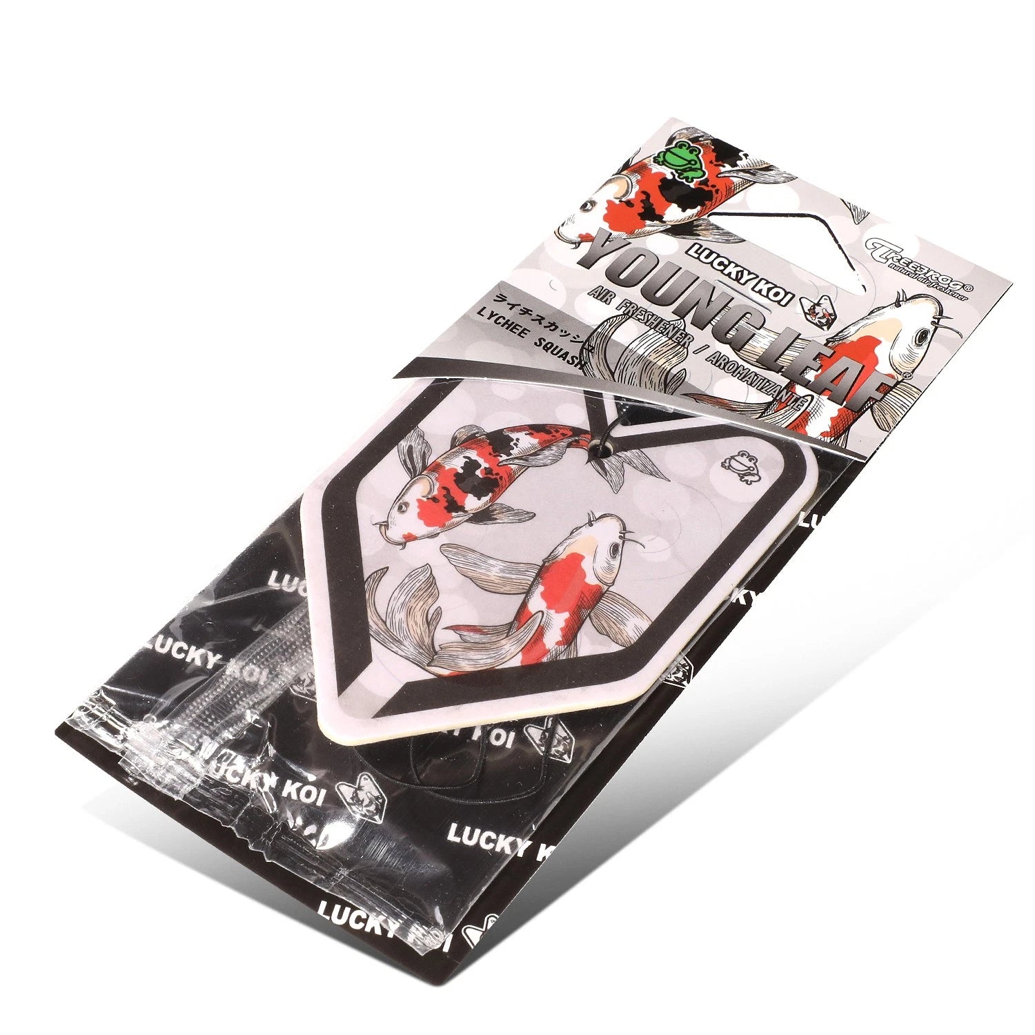 Treefrog Young Leaf Lucky Koi Auto Car Hanging Air