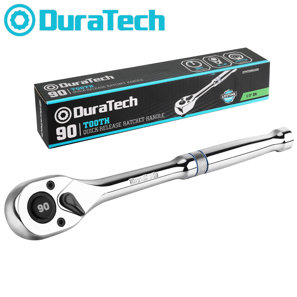 DURATECH 1/2 Drive Ratchet Handle 90-Tooth Wrench