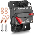 200 Amp Circuit Breaker Fuse 2/0 Awg - 3/8" Battery Ring Terminal
