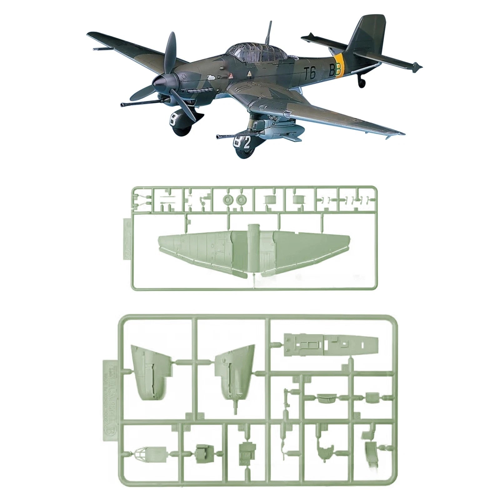 1/72 Scale Wwii German Stuka Ju 87g-1 Bomber Model Toy Gift