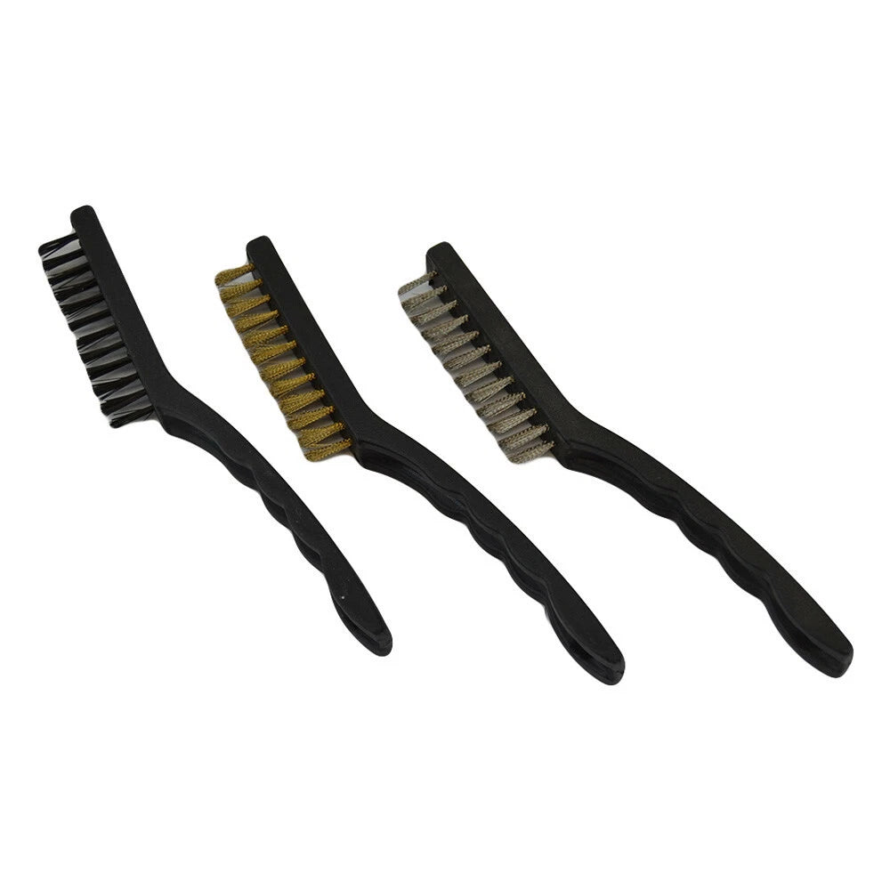 Brass Nylon Brushes Multi Cleaning Polish Detail Brushes Mini Wire