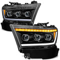Fit 19-24 Ram 1500 Sequential Tri-projector Black | Built Supply Co