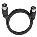 1.8m Midi 8 Pin Din Male To Din 6 Pin Male Audio Data Signal Adapter