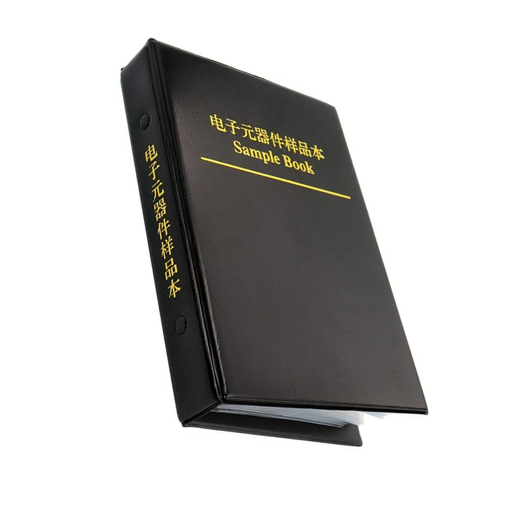 Organize Your Electronics 0402 Chip Resistors Sample Book In Black