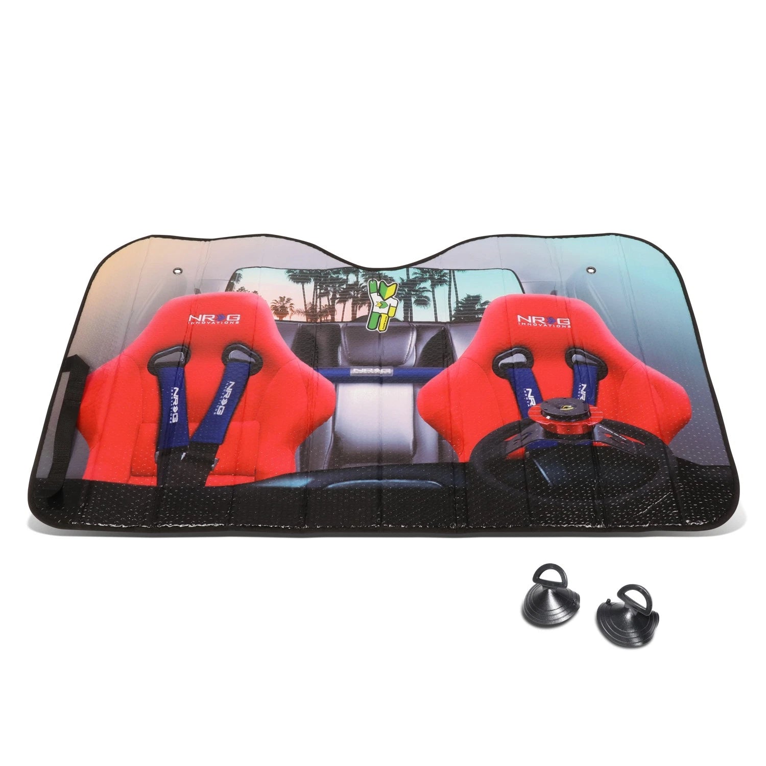 Nrg Innovation Car Windshield Window Sun Shade Visor Protector 52" X