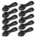 10 pack 6 ft Ballast Computer AC Power Cable 16 AWG 125V Cord PSU Supply 3 prong