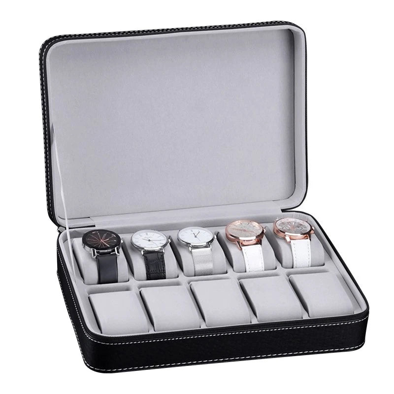6/10/12-slot Pu Leather Watch Box Wristwatch | Built Supply Co