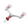 Aluminum Alloy Reel Handle Double Grip Ball Design For Ambidextrous