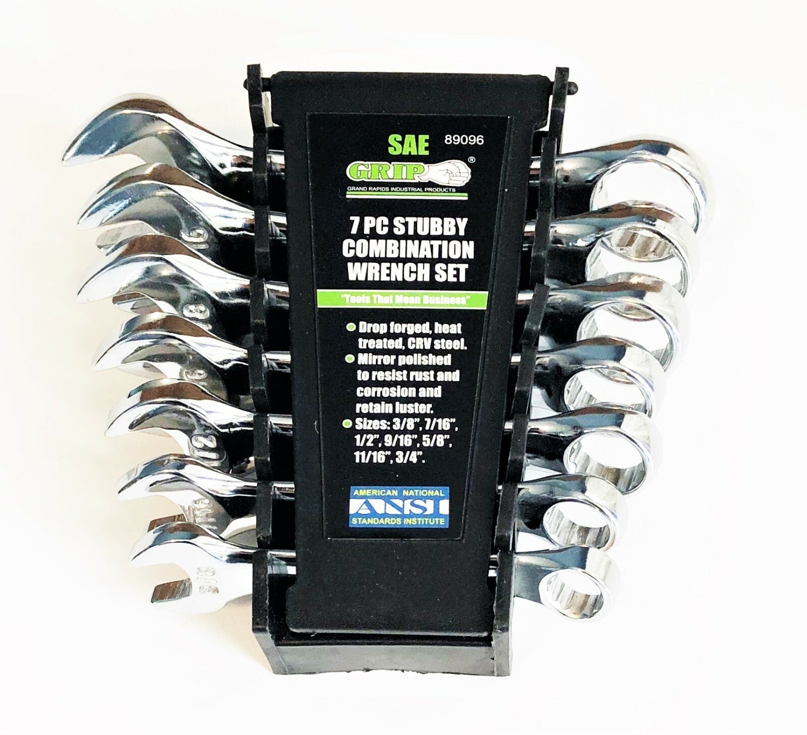 Grip Stubby Combination Wrench Set