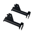 3" Matte Black Hangrail Bracket Pipe Style Display Fixture Retail