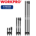 WORKPRO 9PC Socket Adapter Extension Set 1/4 3/8 1/2" Drive Impact