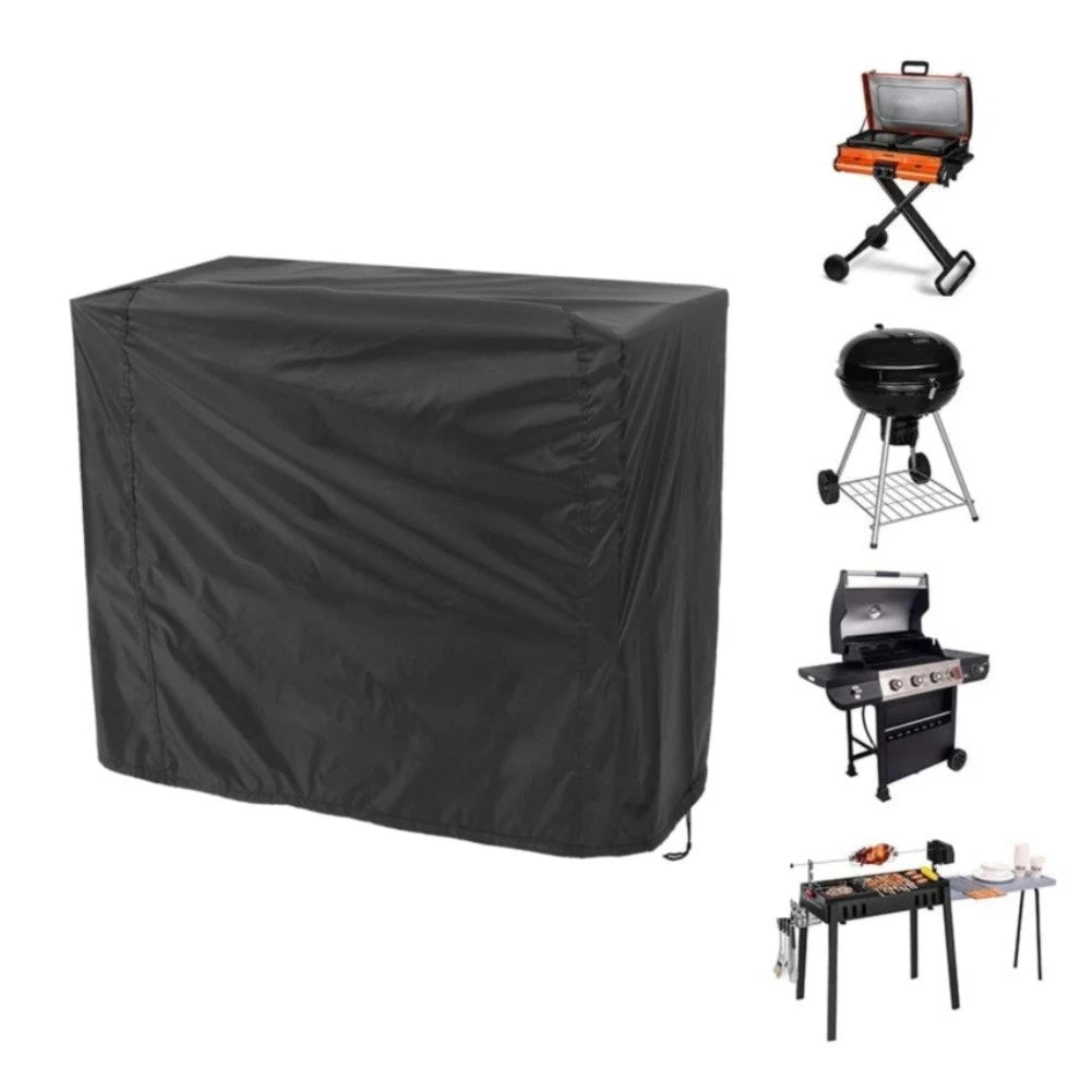 Bbq Grill Cover Customizable Dimensions 210d Coated Silver Oxford