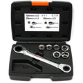 12 in 1 Interchangeable Ratchet Wrench Kit 14x19mm Metric 6 - 19 MM