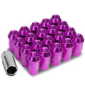 Open End M12x1.25 44mm Tall 25mm Od Purple Aluminum | Built Supply Co
