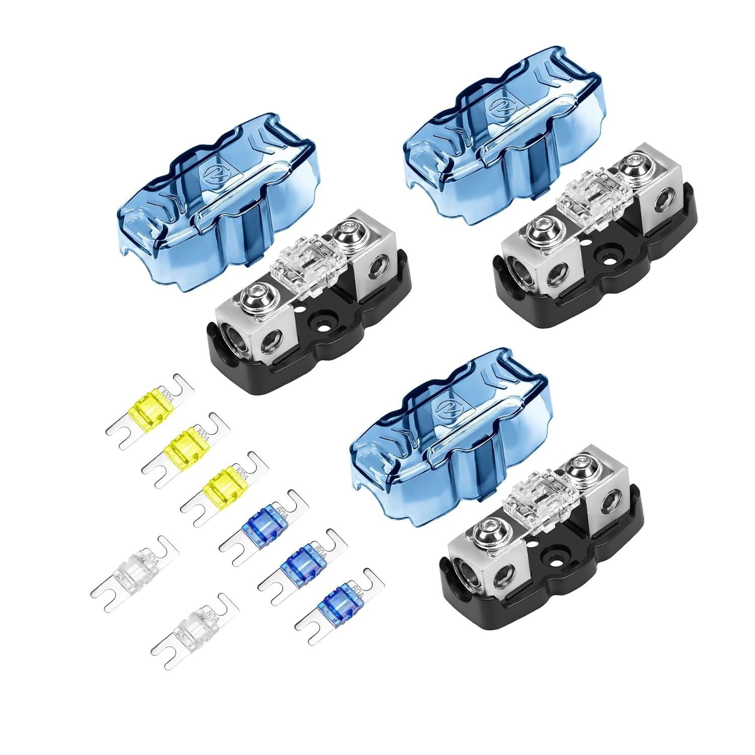 ZSFH11-3 In-Line Mini ANL Fuse Holder 1 X 4/8 Gauge Input & Output