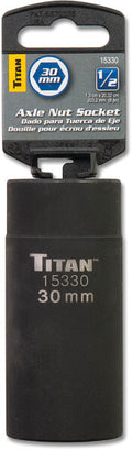 Titan 30mm 1/2" Drive Axle Nut Socket by Titan