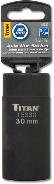 Titan 30mm 1/2" Drive Axle Nut Socket by Titan